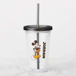 Mickey Mouse   Vintage Mickey   Add Your Name Acrylic Tumbler
