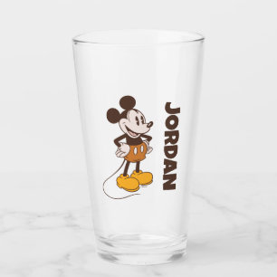 Mickey Mouse   Vintage Mickey   Add Your Name Glass