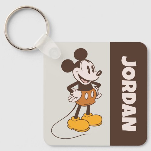 Mickey Mouse  Vintage Mickey  Add Your Name Keychain