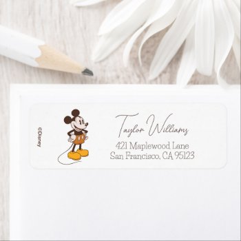 Mickey Mouse | Vintage Mickey | Add Your Name Label by MickeyAndFriends at Zazzle