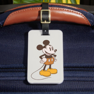 Mickey Mouse   Vintage Mickey   Add Your Name Luggage Tag