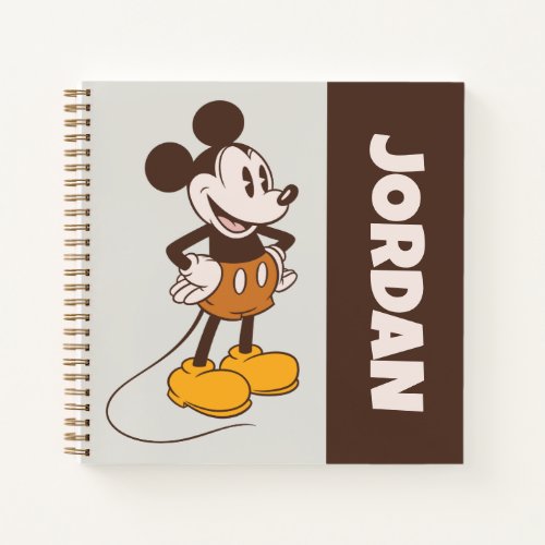 Mickey Mouse  Vintage Mickey  Add Your Name Notebook