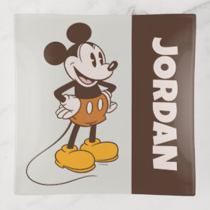 Mickey Mouse Vintage Mickey Add Your Name Trinket Tray