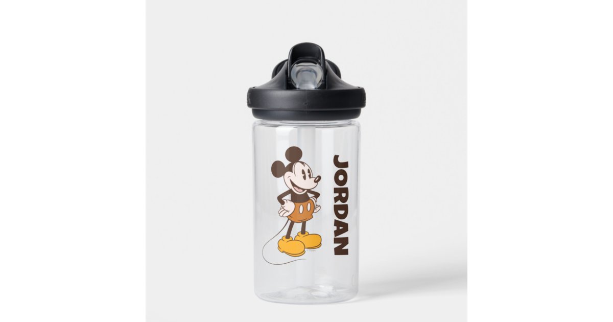 Disney Mickey Mouse Mickey and Minnie Couple Goals Water Bottle - BLACK