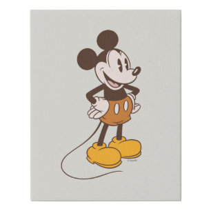 Mickey Mouse   Vintage Mickey Faux Canvas Print