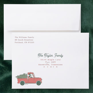 Mickey Mouse & Vintage Truck Back Addressed Envelopes