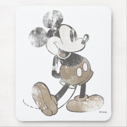 Mickey Mouse Vintage Washout Design Mouse Pad