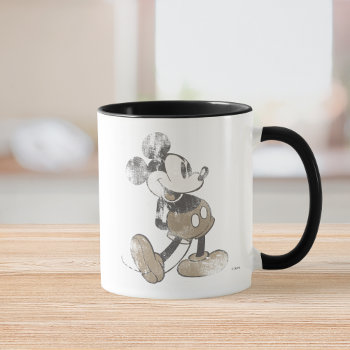 Mickey Mouse Vintage Washout Design Mug by MickeyAndFriends at Zazzle