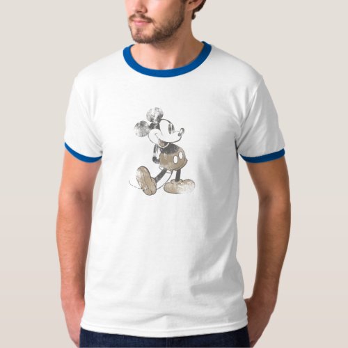 Mickey Mouse Vintage Washout Design T_Shirt