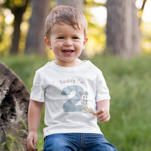 Mickey Mouse Watercolor 2nd Birthday Baby T-Shirt