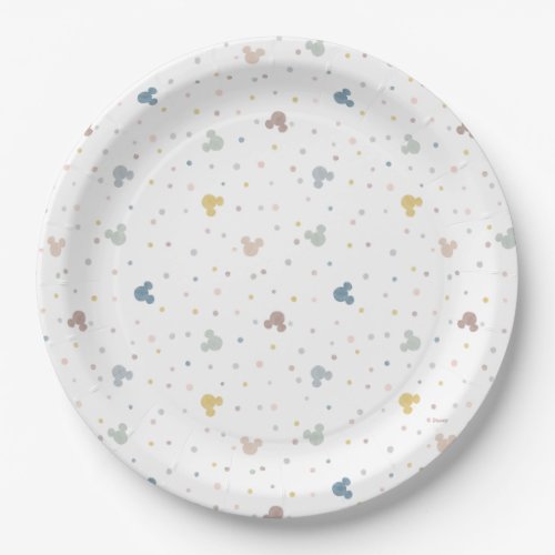 Mickey Mouse Watercolor Birthday Paper Plates