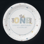Mickey Mouse Watercolor First Birthday Paper Plates<br><div class="desc">Celebrate your child's 1st Birthday with these sweet Mickey Mouse paper plates. Personalize by adding your child's name!</div>