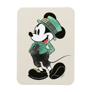 Mickey Mouse Watercolor St. Patrick's Day Magnet