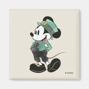 Mickey Mouse Watercolor St. Patrick's Day Magnet