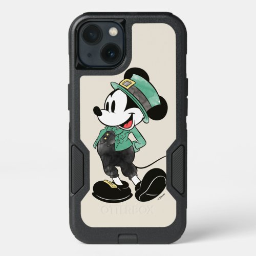 Mickey Mouse  Watercolor St Patricks Day iPhone 13 Case