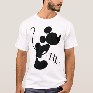 Mickey Mouse Wedding Silhouette - Mr. T-Shirt
