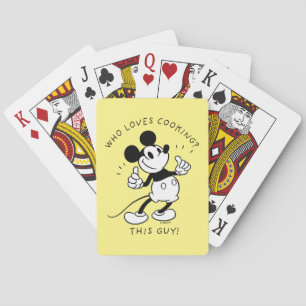 Mickey Mouse Who Loves Cooking Playing Cards