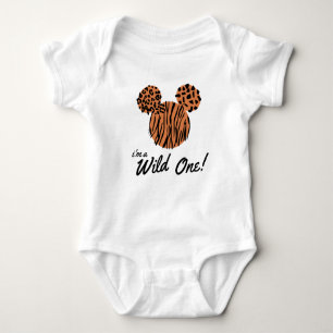 Mickey Mouse   Wild One 1st Birthday Baby Bodysuit