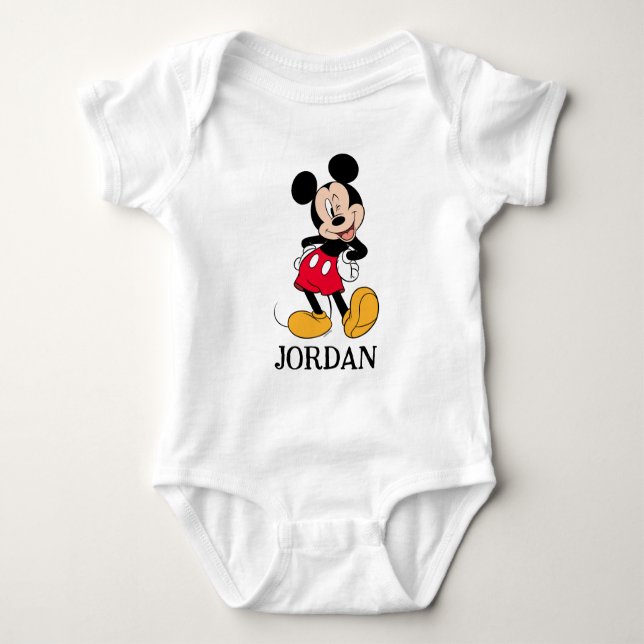 Mickey Mouse Wink Baby Bodysuit (Front)