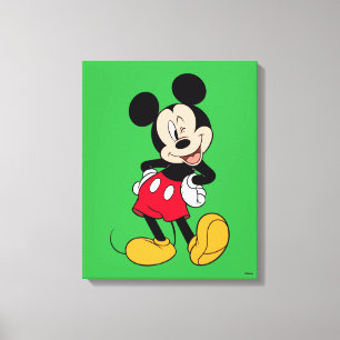 Mickey Mouse Wink Canvas Print