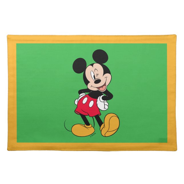 Mickey Mouse Wink Cloth Placemat (Front)