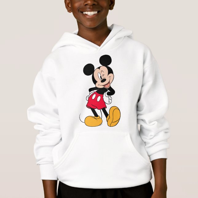 Mickey Mouse Wink Hoodie (Front)