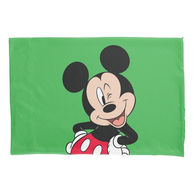 Mickey Mouse Wink Pillow Case (Front)