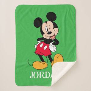 Mickey Mouse Wink Sherpa Blanket