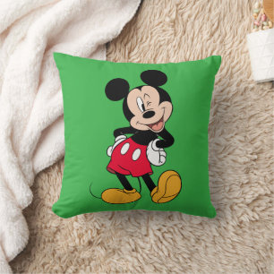 Mickey Mouse Wink Throw Pillow
