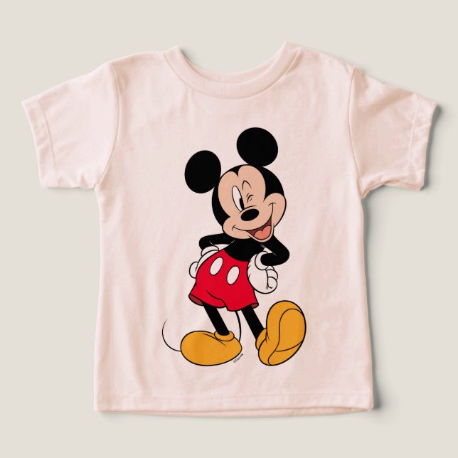 Mickey Mouse Wink Toddler T-shirt (Design Front)