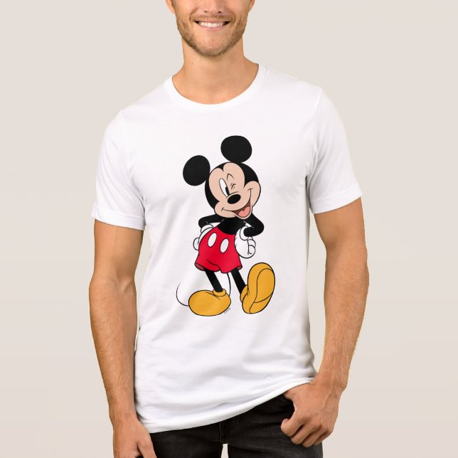 Mickey Mouse Wink Tri-Blend Shirt (Front)