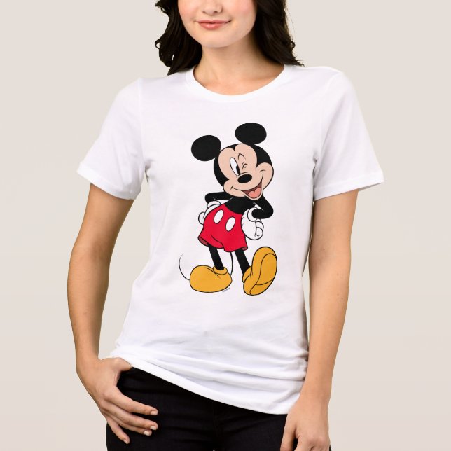 Mickey Mouse Wink Tri-Blend Shirt (Front)