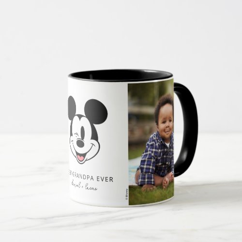 Mickey Mouse Winking Face  Best Grandpa Ever Mug