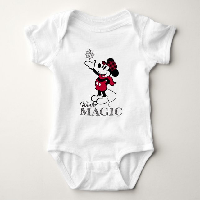 Mickey Mouse | Winter Magic Baby Bodysuit (Front)