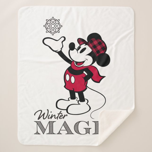 Mickey Mouse | Winter Magic Sherpa Blanket (Front)