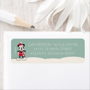 Mickey Mouse Winter Onederland 1st Birthday Label