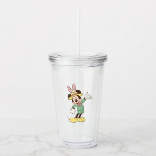 Mickey Mouse with Easter Bunny Ears Acrylic Tumbler