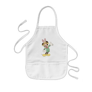 Mickey Mouse with Easter Bunny Ears Kids' Apron