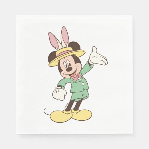 Mickey Mouse with Easter Bunny Ears Napkins