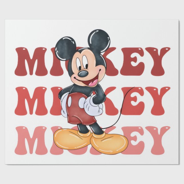 Mickey Mouse Wrapping Paper (Flat)