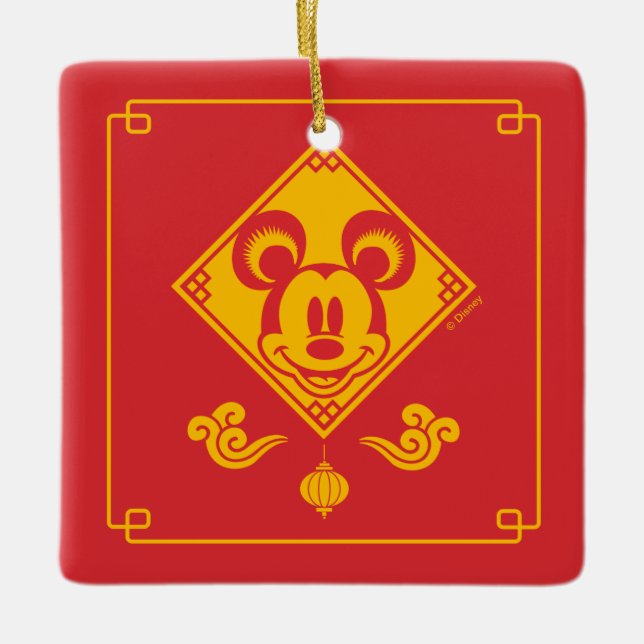 Mickey Mouse | Year of the Mouse Ceramic Ornament (Front)