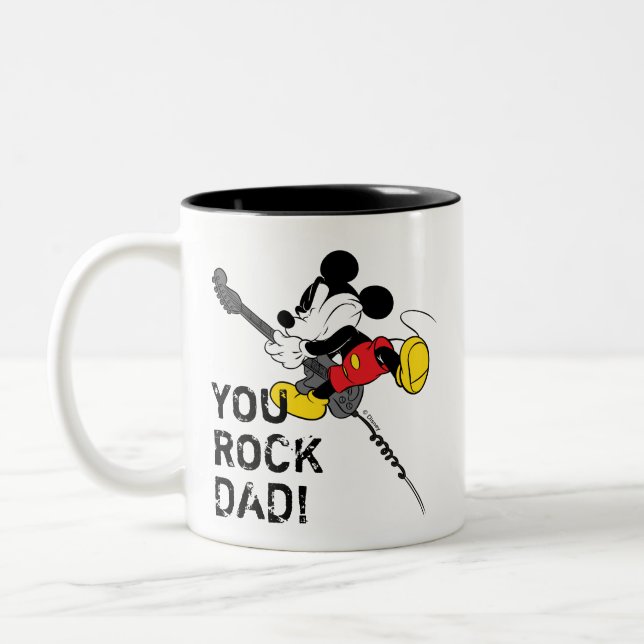 Mickey Mouse | You Rock, Dad! Two-Tone Coffee Mug (Left)