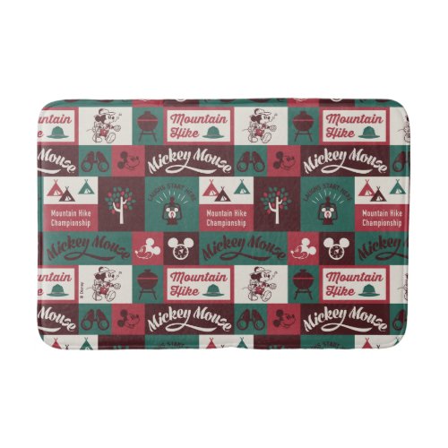 Mickey  Outdoor Adventure Pattern Bath Mat