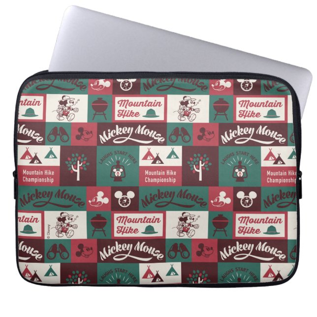 Mickey | Outdoor Adventure Pattern Laptop Sleeve (Front)