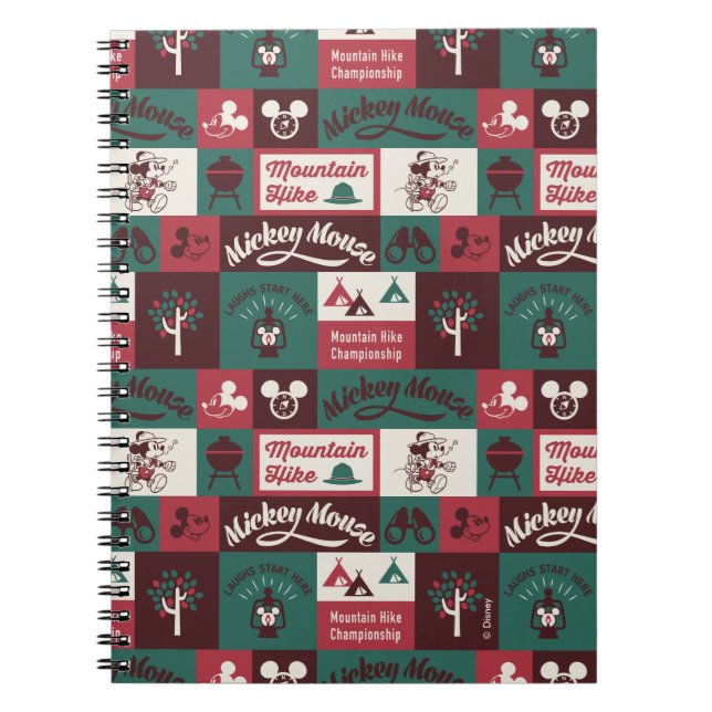 Mickey | Outdoor Adventure Pattern Notebook (Front)