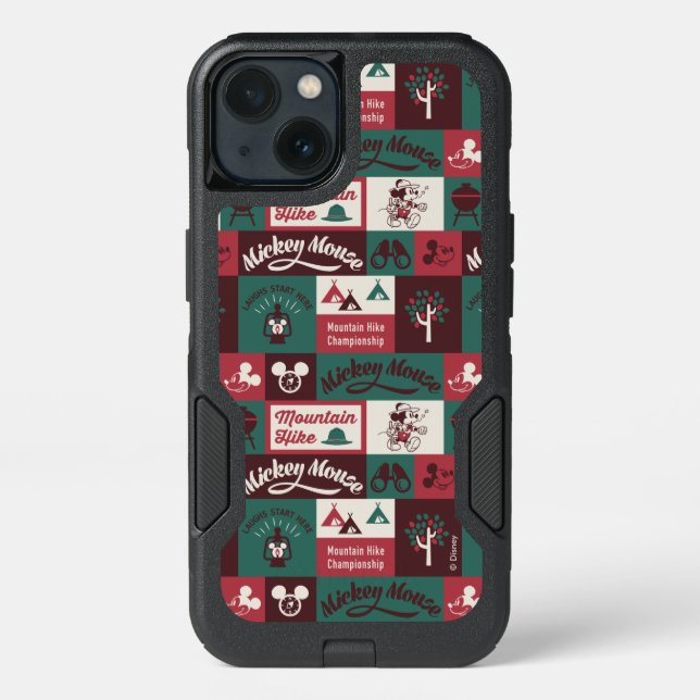 Mickey | Outdoor Adventure Pattern Otterbox iPhone Case (Back)