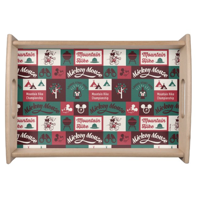 Mickey | Outdoor Adventure Pattern Serving Tray (Front)