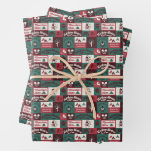 Mickey   Outdoor Adventure Pattern Wrapping Paper Sheets