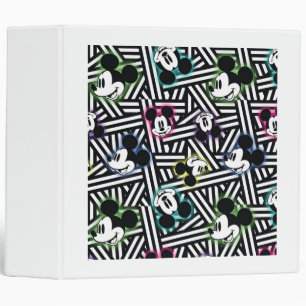 Mickey Pattern 4 3 Ring Binder