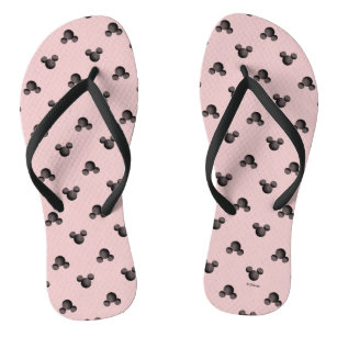 Mickey Pink Icon Pattern Flip Flops